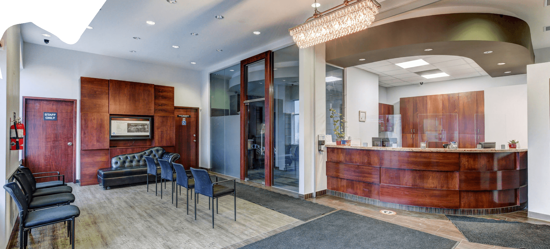 Warm & Welcoming Reception Area | Saddletown Radiology | NE Calgary | Radiology Clinic